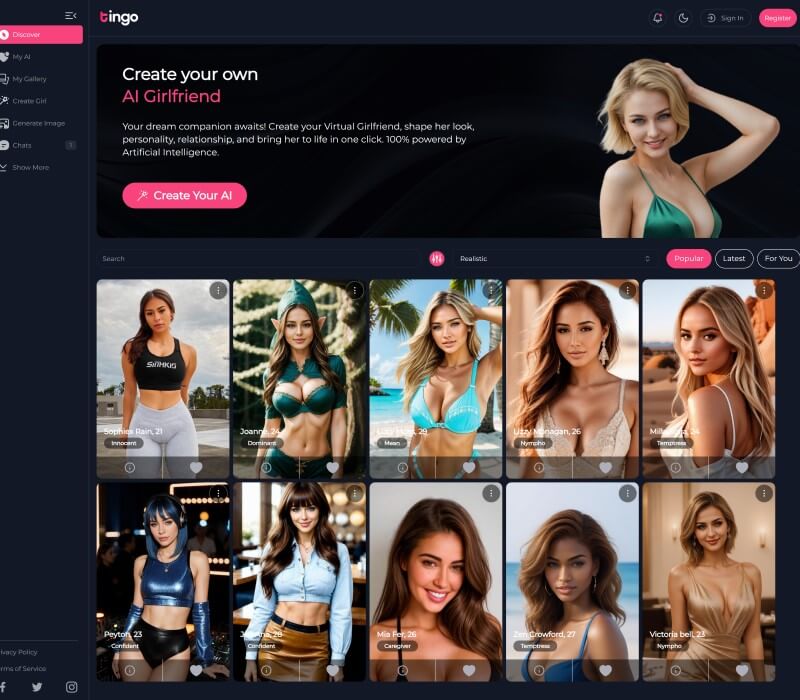 Tingo.ai homepage