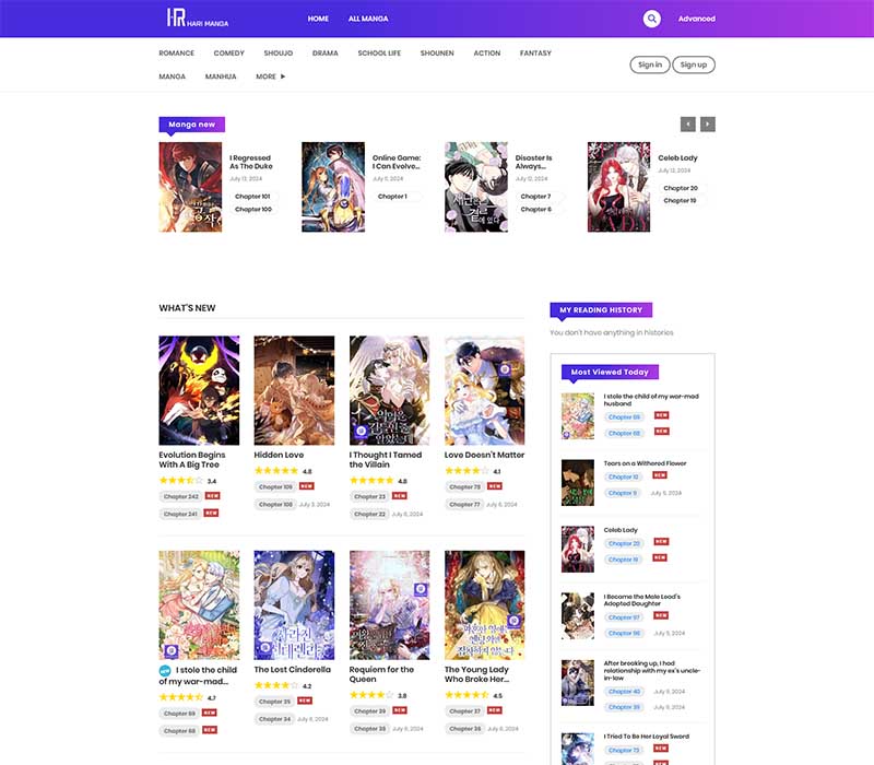 Harimanga Homepage